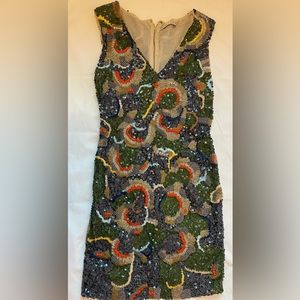 NWT Alice + Olivia Alaina Bead Pattern Dress